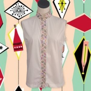 Vintage 60s Sleeveless Blouse